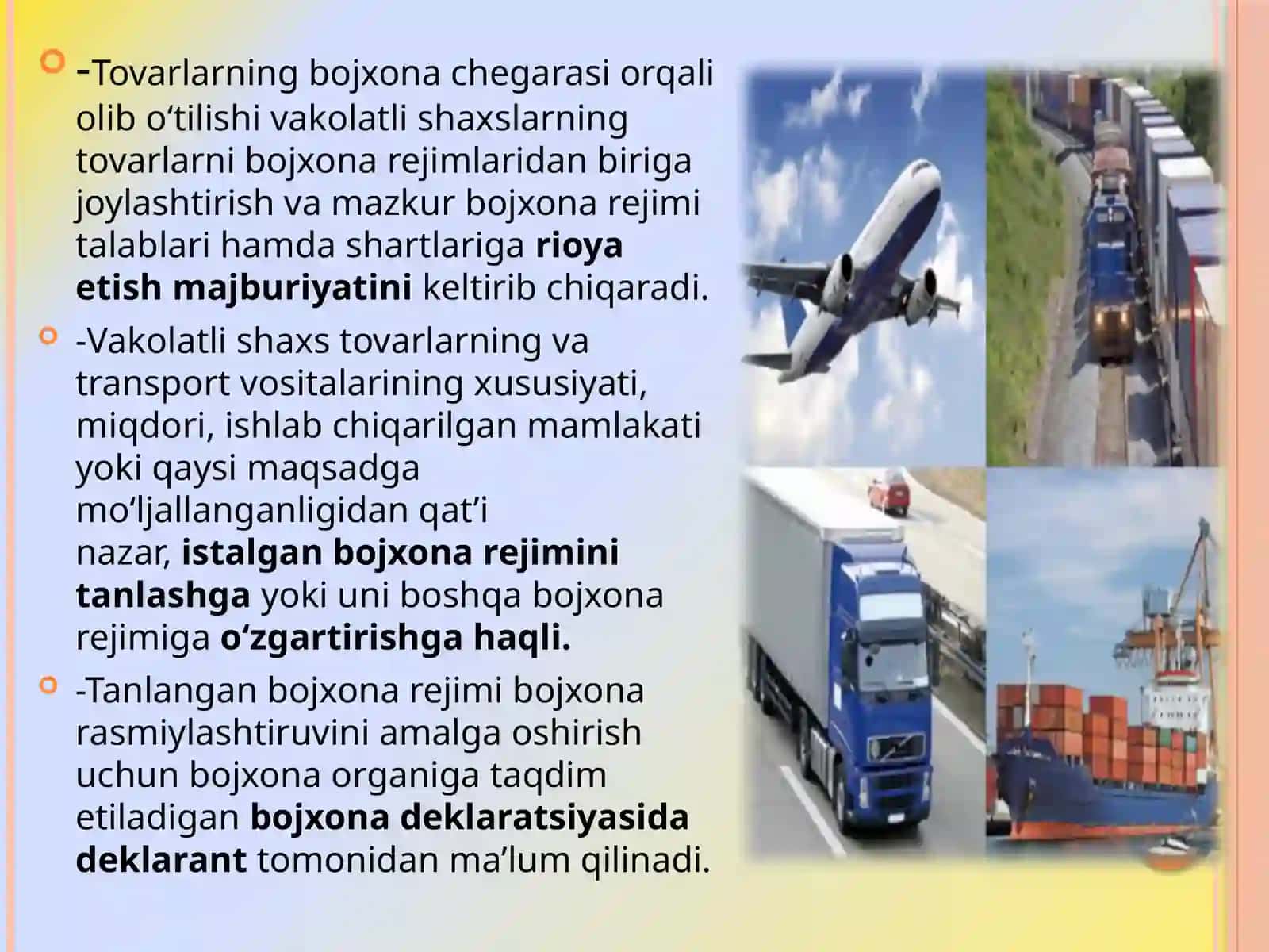 bojxona rejimlari. 3