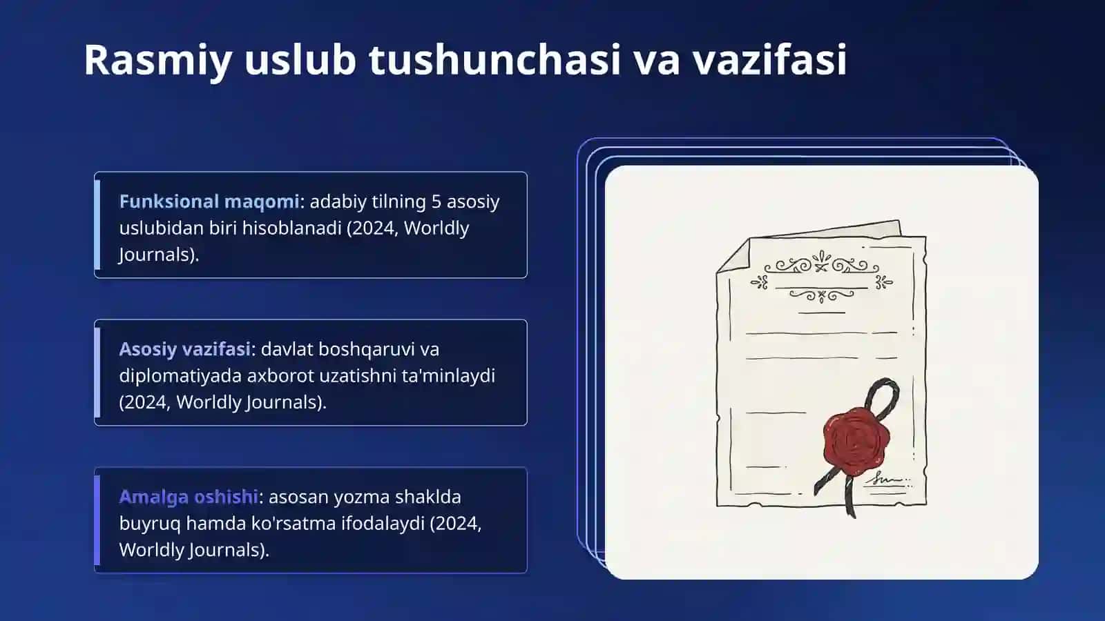 Rasmiy uslub va uning hususiyatlari 3