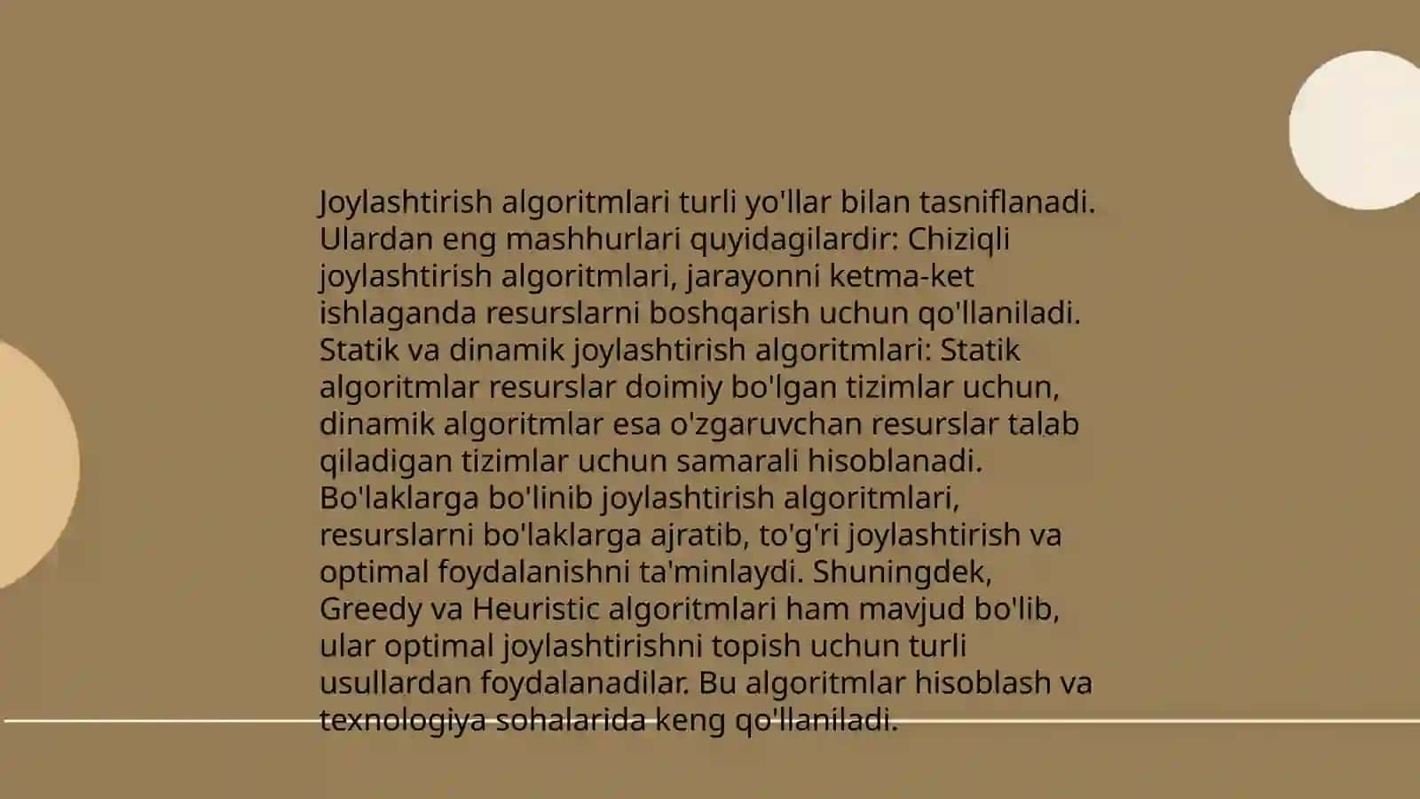 Joylashtirish usulida saralash algaritmlari 3