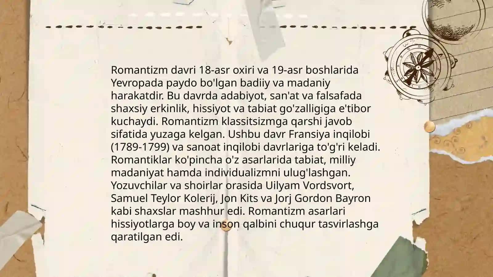 Ingliz adabiyotidagi ramantizm 3