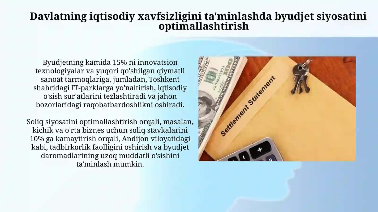 Davlatning iqtisodiy xavfsizligini taʼminlash vazifalari 3