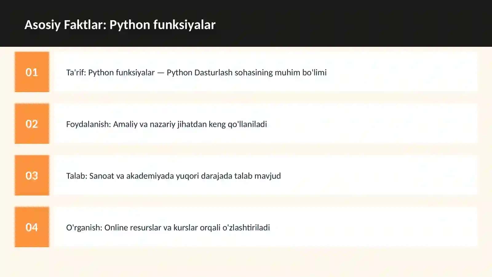 DASTURLASH | PYTHON DASTURLASH 3