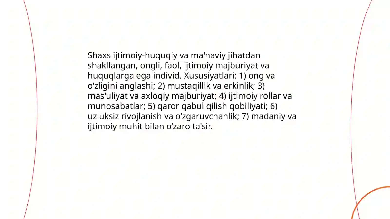 Shaxs va Individuallik 3