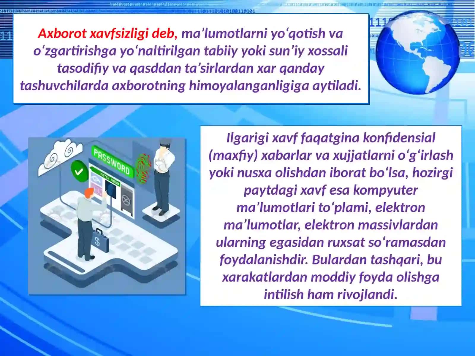 Axborot xavfsizligini taminlash 3
