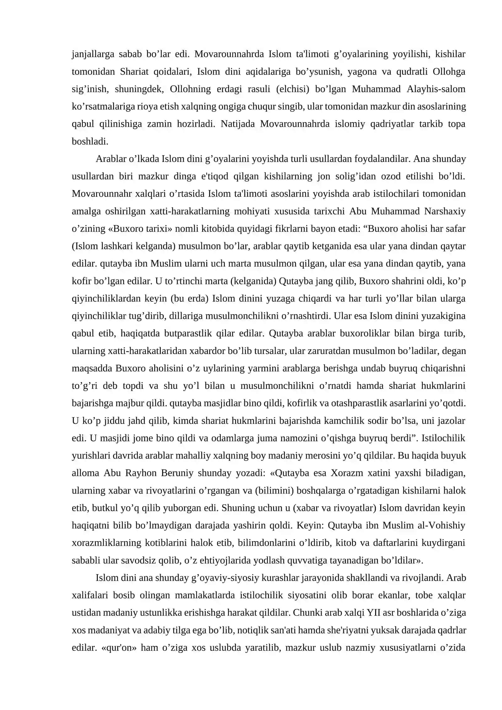 Islom dini va uning ta'lim-tarbiyaga ta'siri, musulmon maktablarida ta'lim tarbiya 3