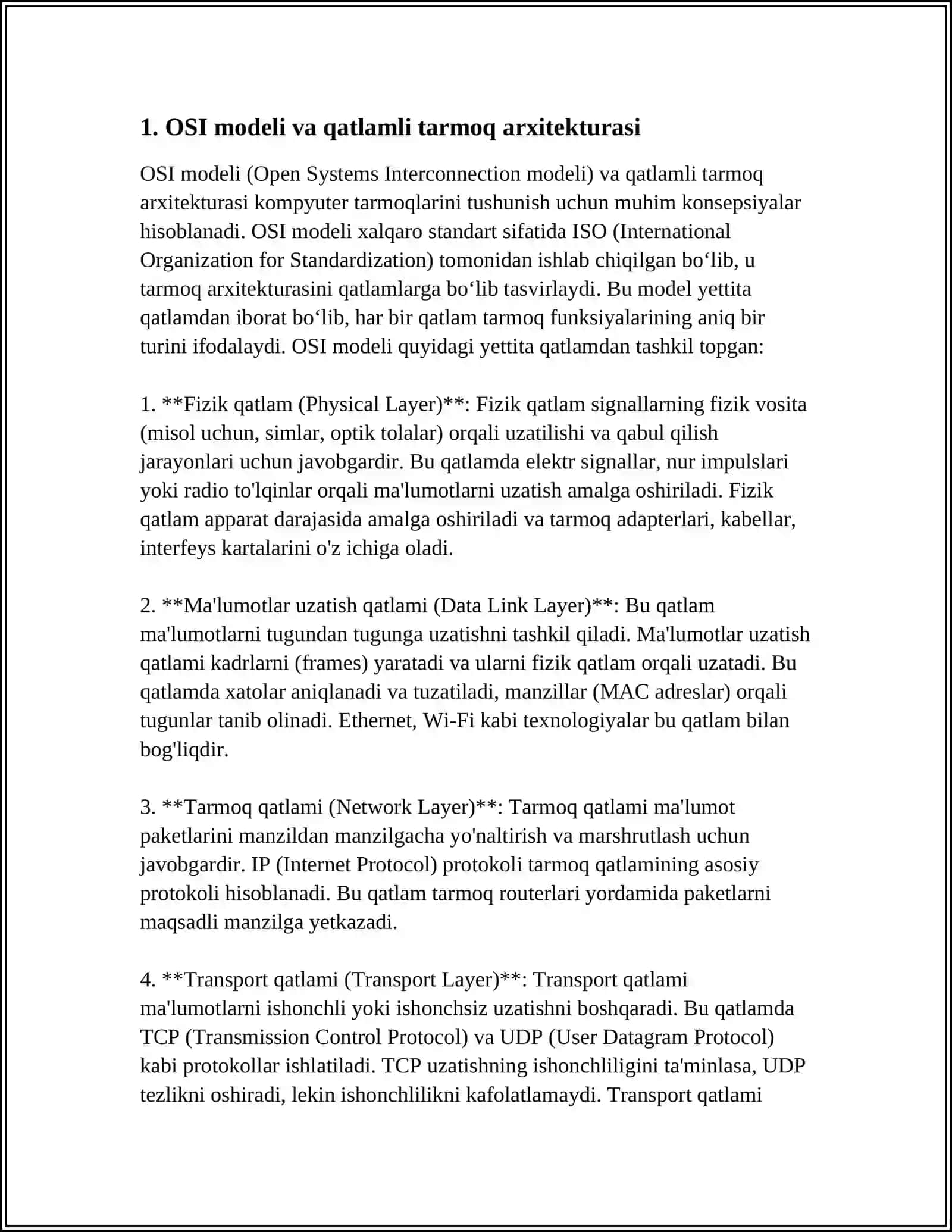 TARMOQ ARXITEKTURALARI 3