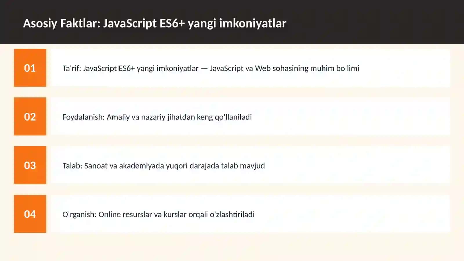 DASTURLASH | JAVASCRIPT VA WEB 3