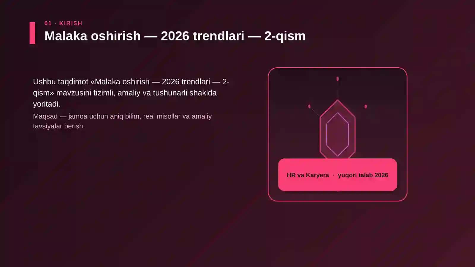 Malaka oshirish — 2026 trendlari — 2-qism 3