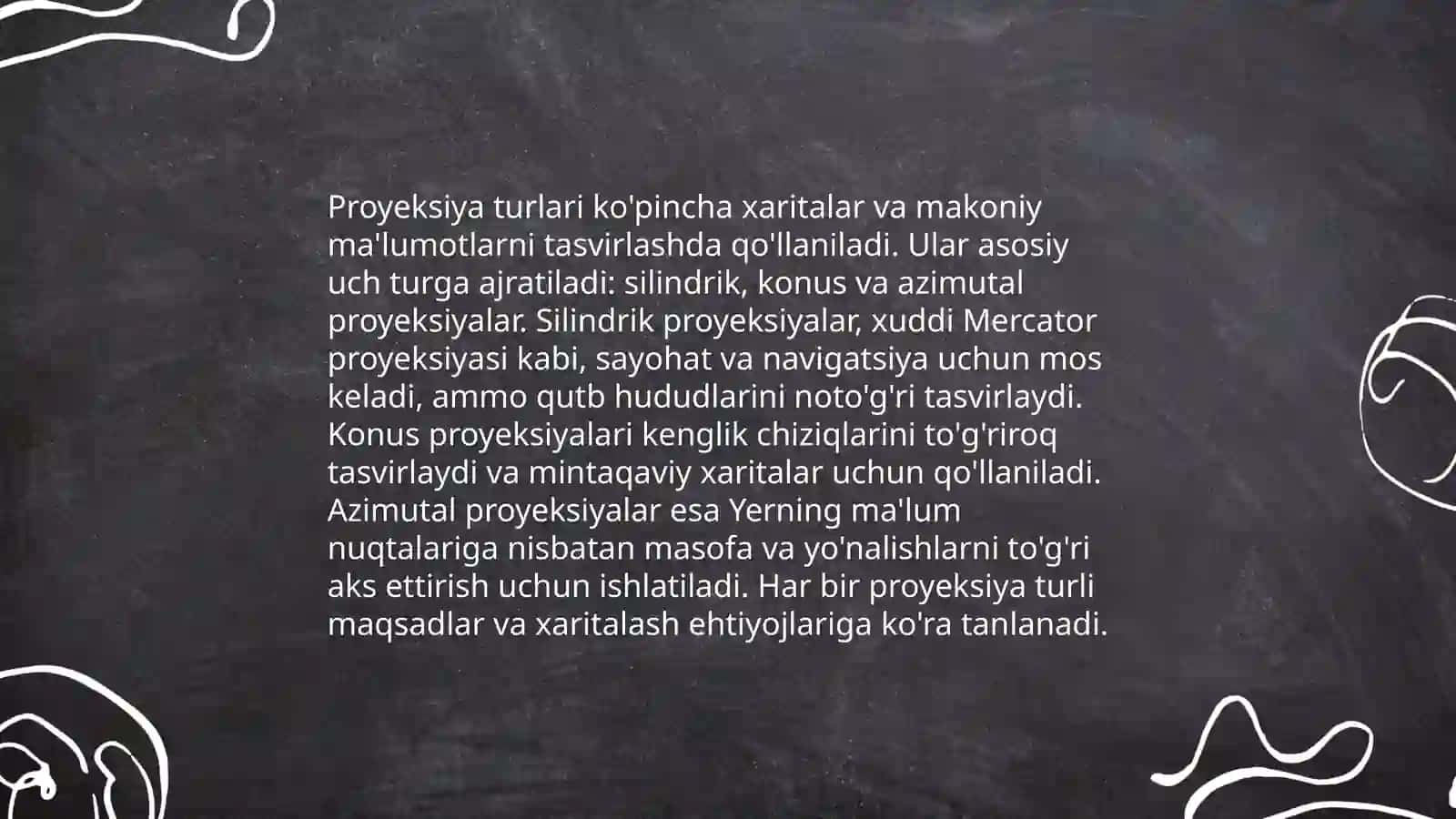 Kartografik proyeksiyalar 3