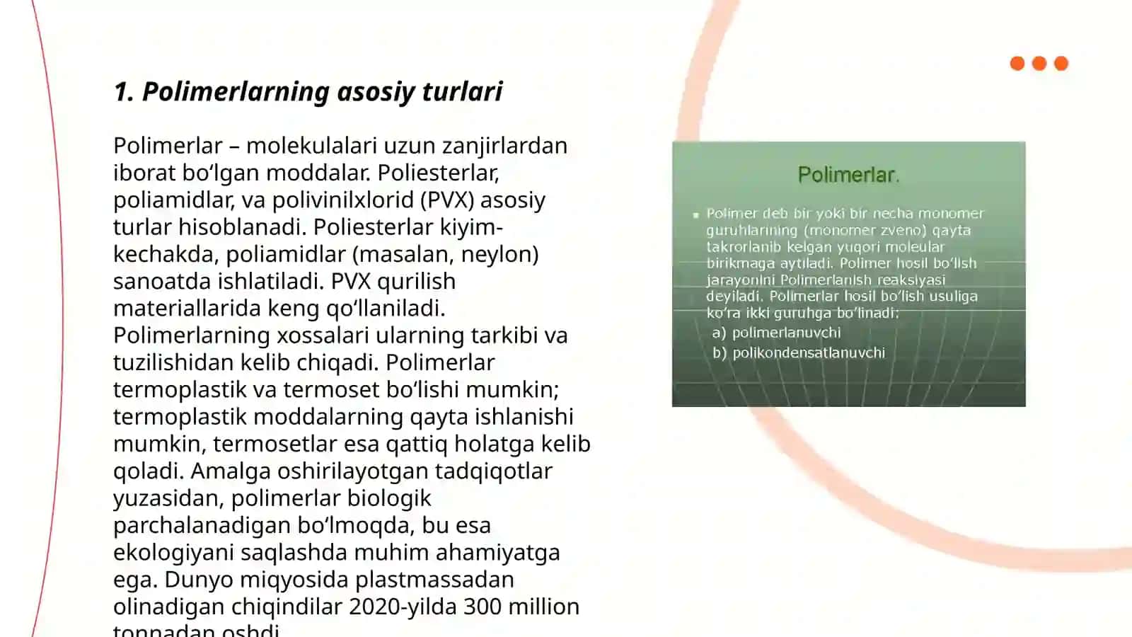 Polimerlar sintezi 3
