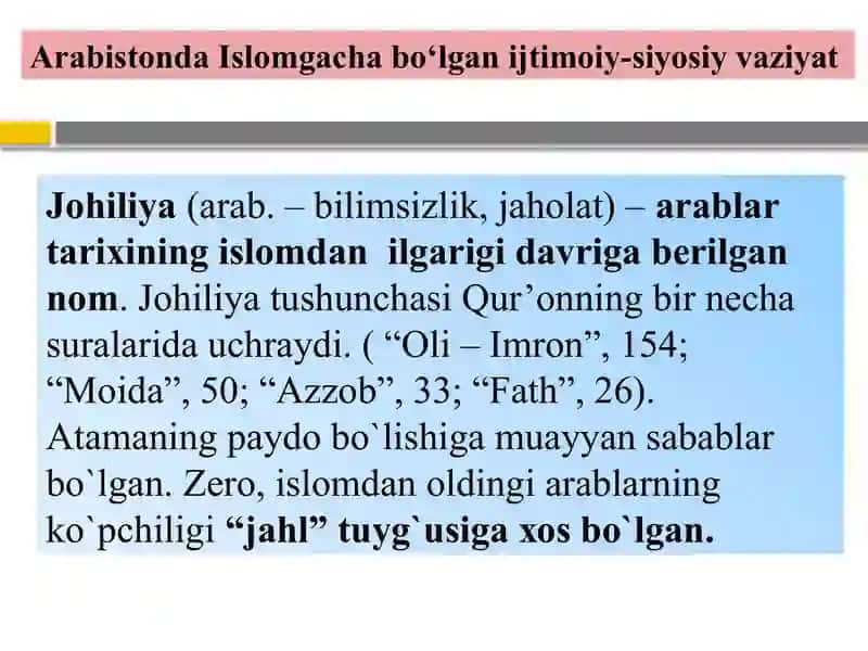 Islomdinining paydobo‘lishi 3