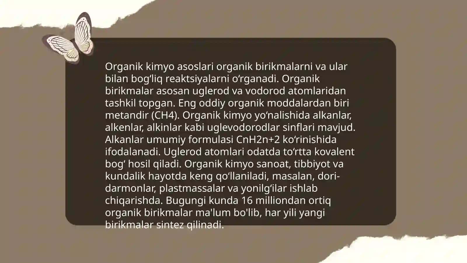 Organik kimyo asoslari 3