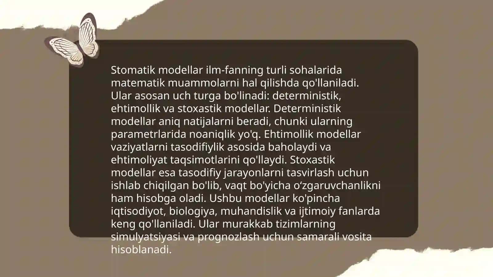 Stomalogik modellar 3