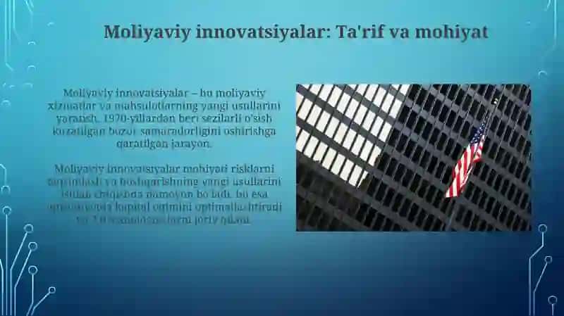 Moliyaviy innovatsiyalar: Ta'rif va mohiyat 3