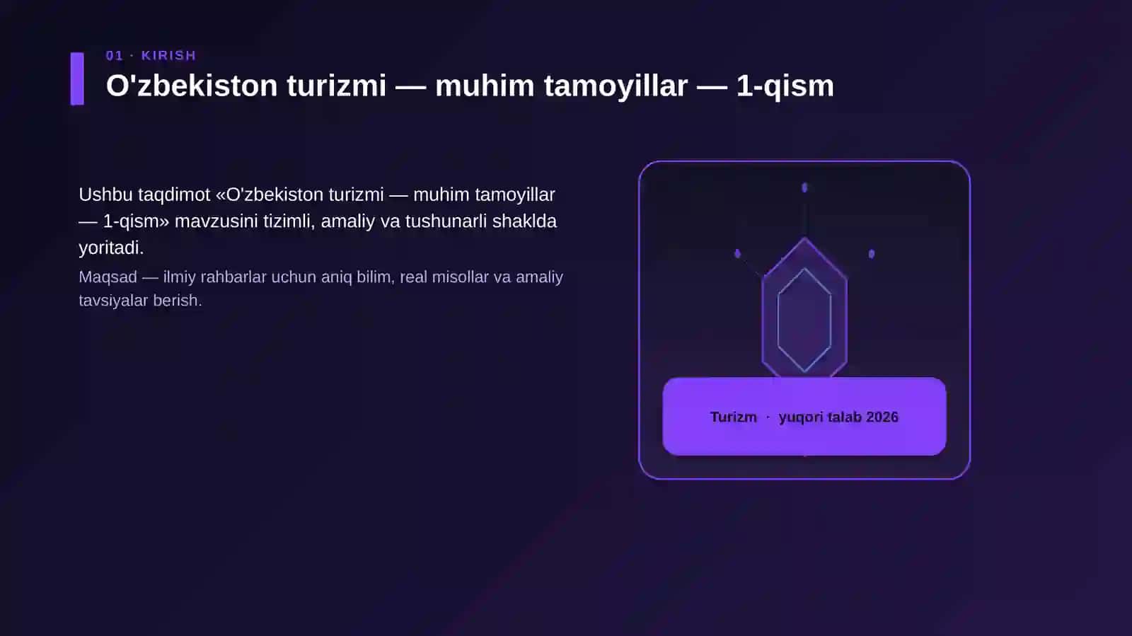 O'zbekiston turizmi — muhim tamoyillar — 1-qism 3