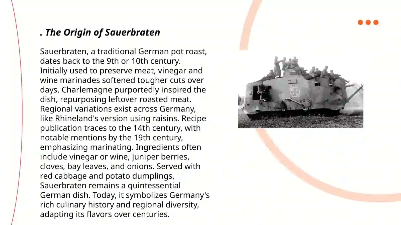 The Origin of Sauerbraten 3