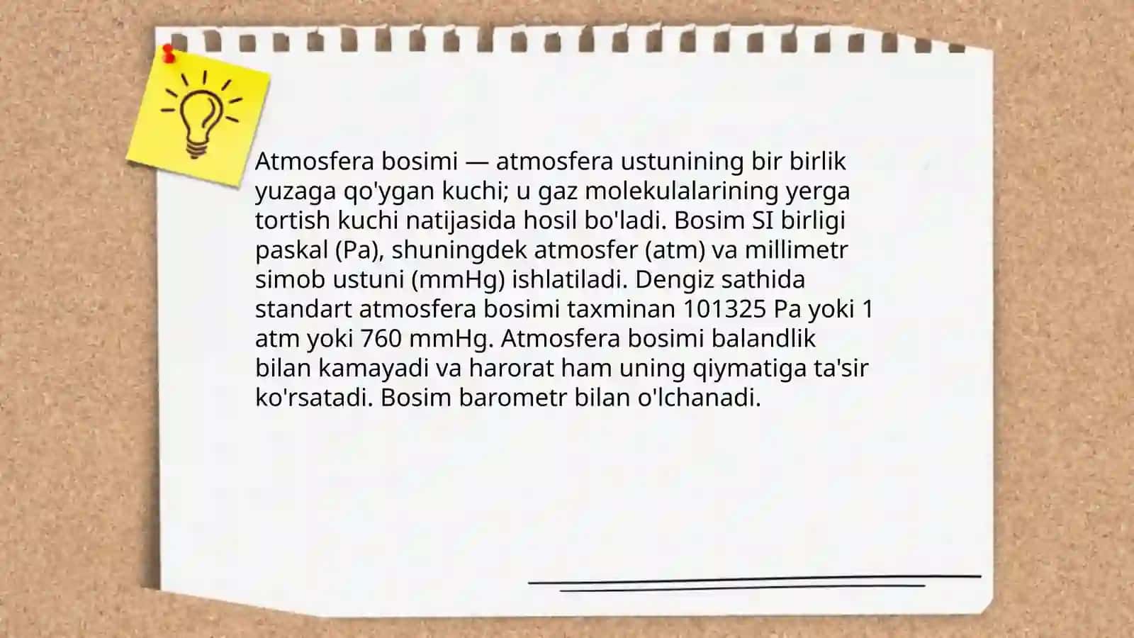 Atmosfera bosimi 3
