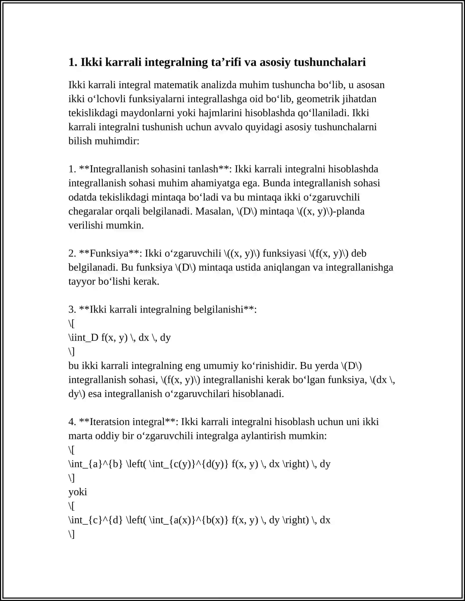 IKKI KARRALI INTEGRAL 3