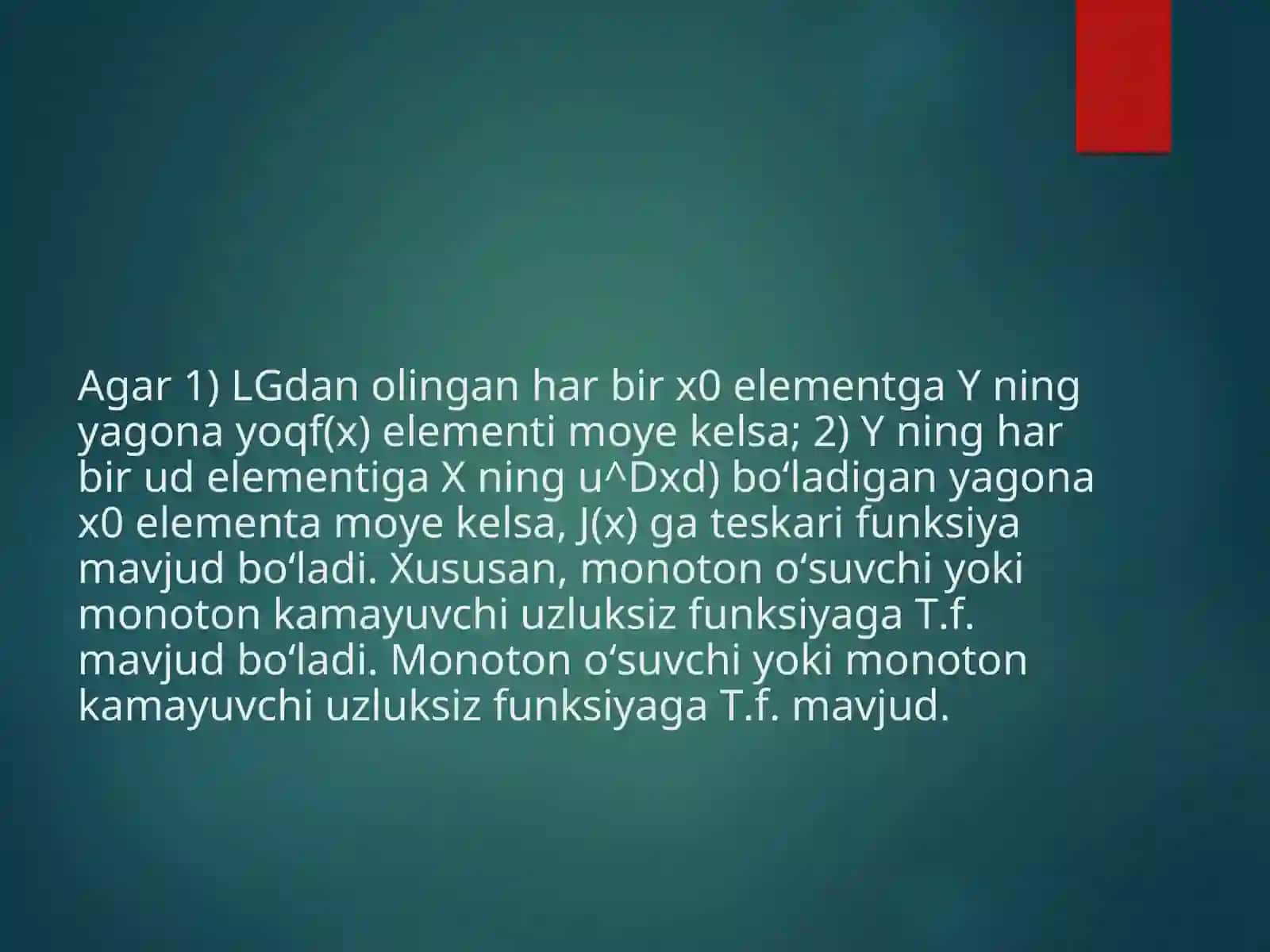 Teskari funksiya 3