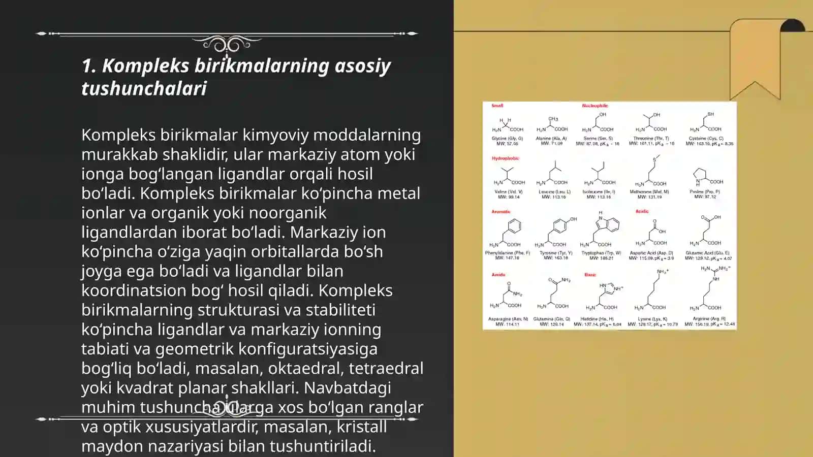 Kompleks birikmalarning tushunchalari 3