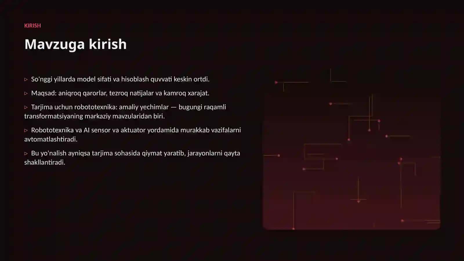 Tarjima uchun robototexnika: amaliy yechimlar 3