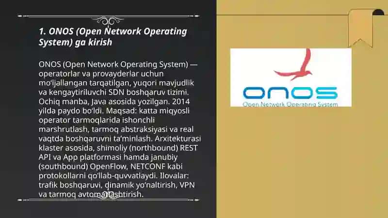 ONOS (Open Network Operating System) 3