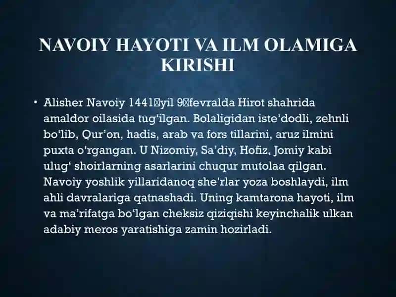 Alisher Navoiy 3