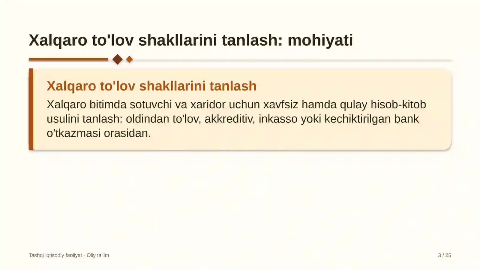 Tizim integratorlarida xalqaro to'lov shakllarini tanlash 3