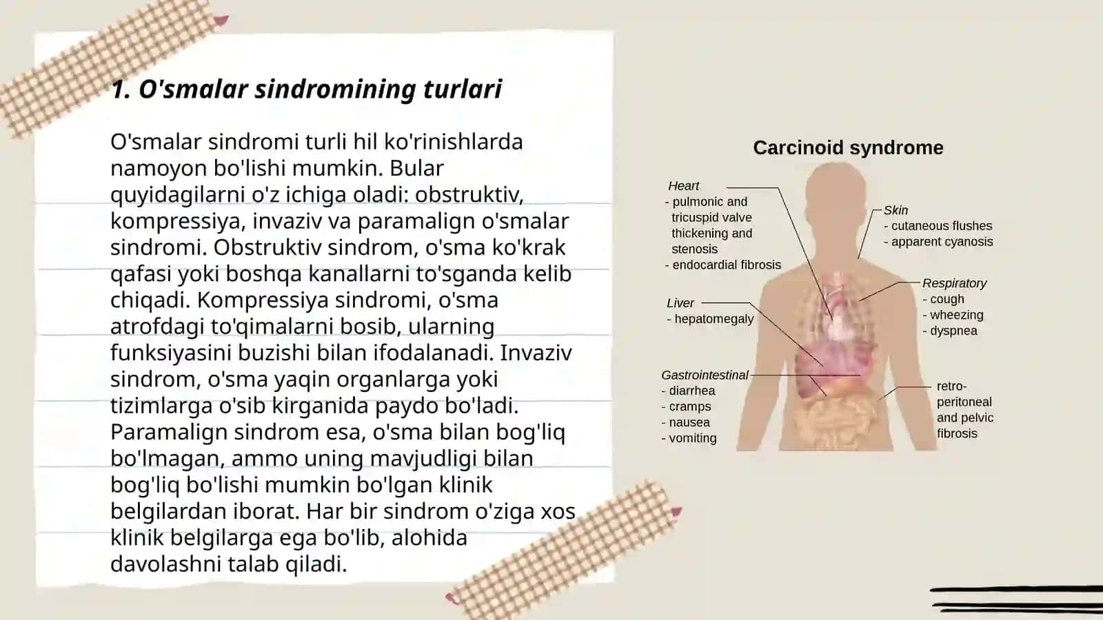O'smalar sindromi 3