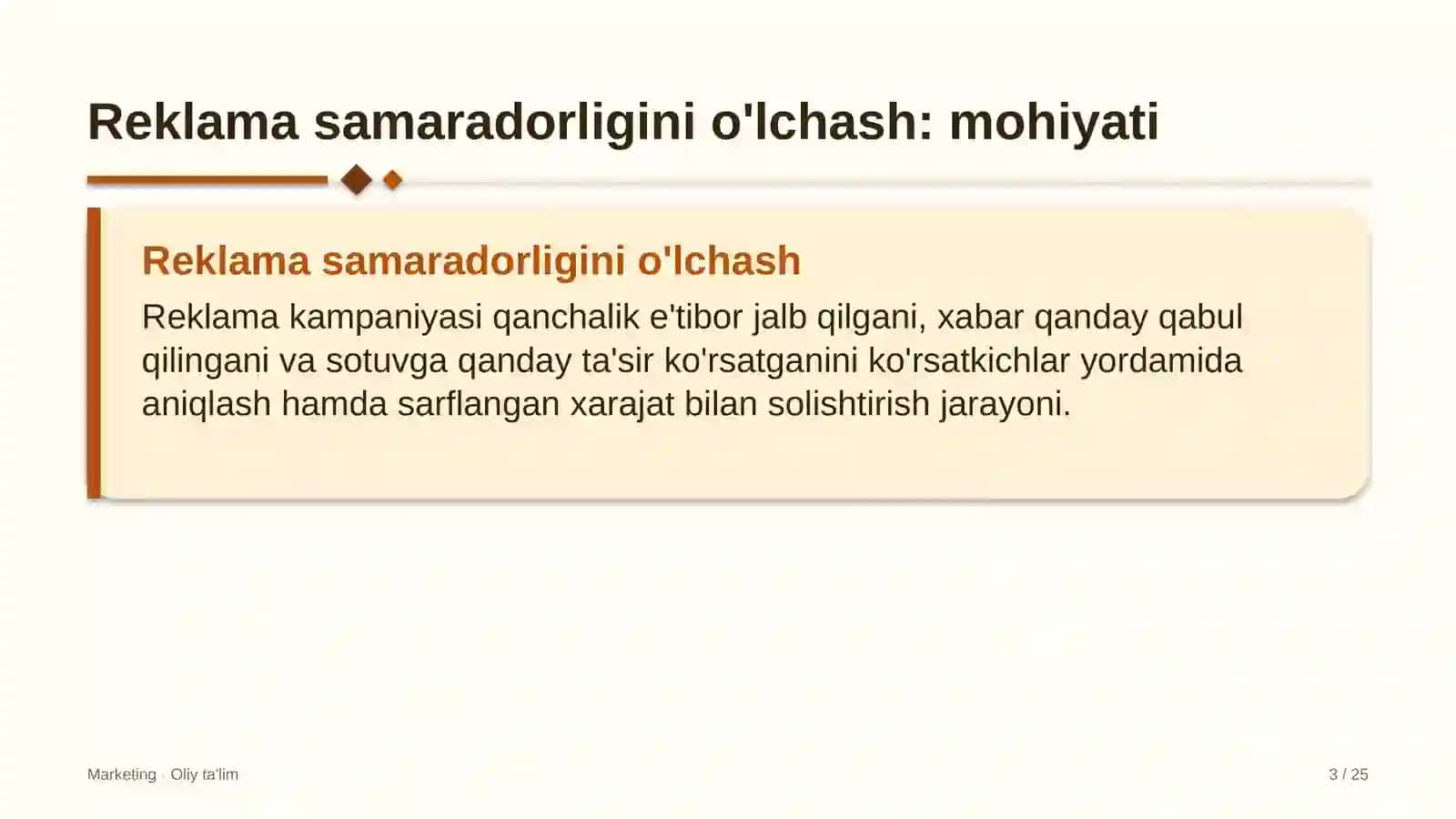 Burg'ulash korxonalarida reklama samaradorligini o'lchash 3