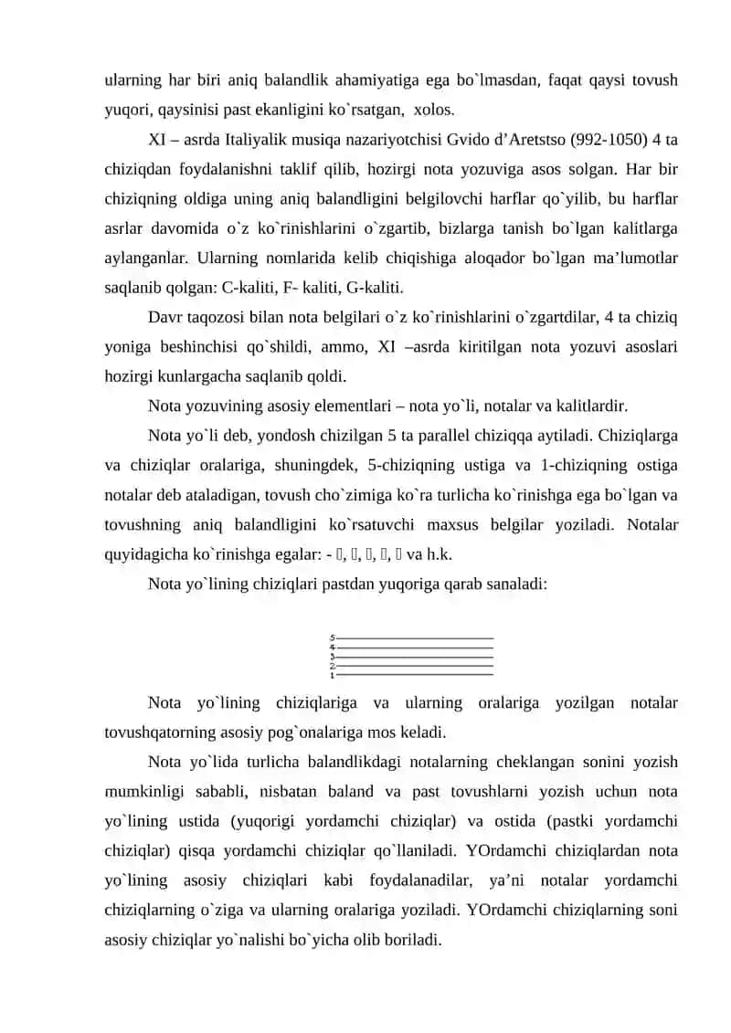 Nota yozuvi tizimi elementlari 3