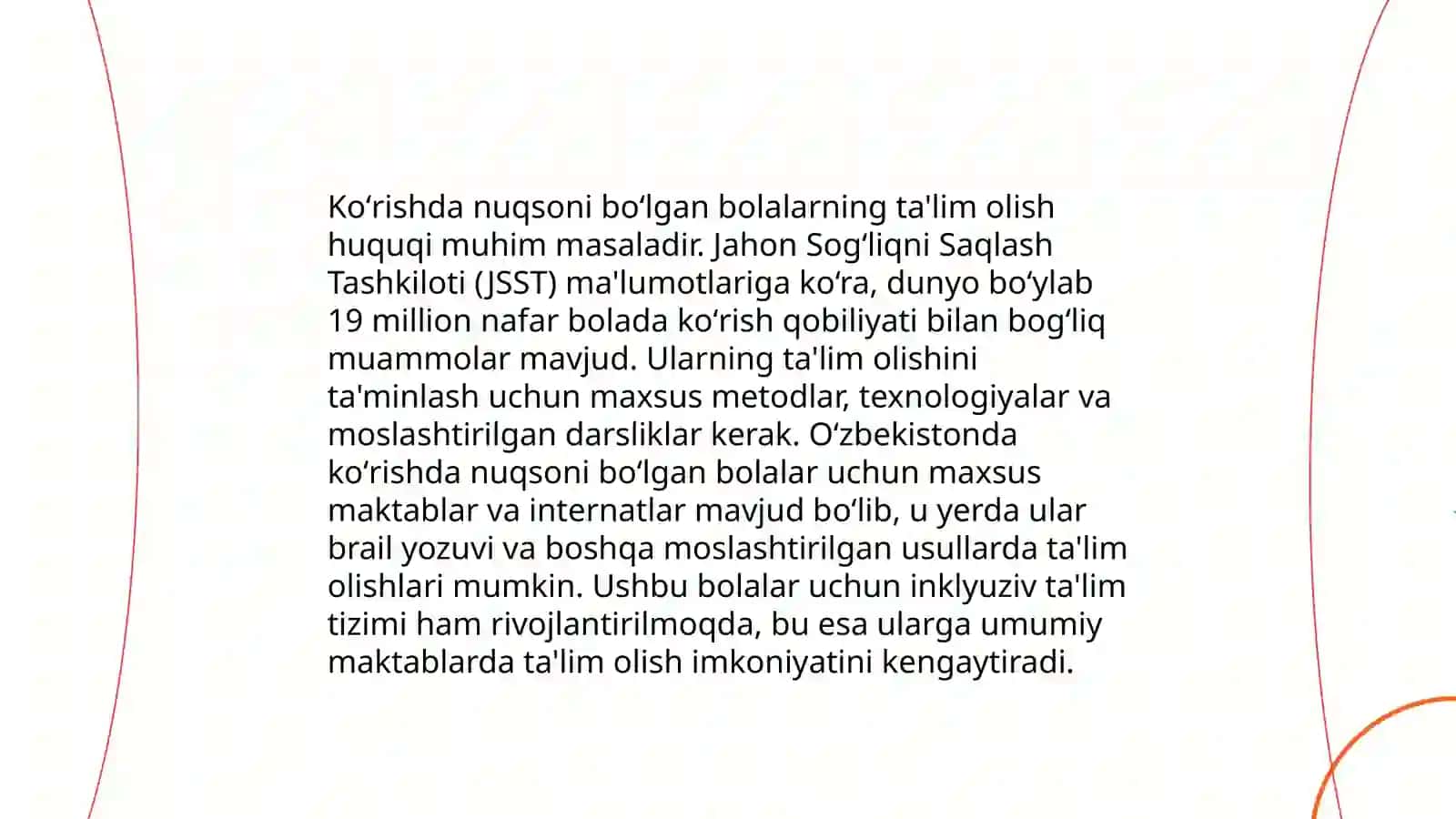 Koʻrishda nuqsoni boʻlgan bolalar 3