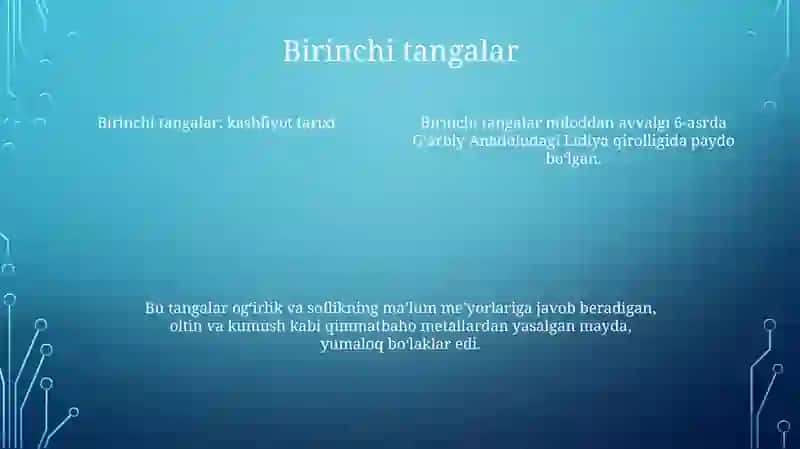 Pulning Yaratilish Tarixi 3