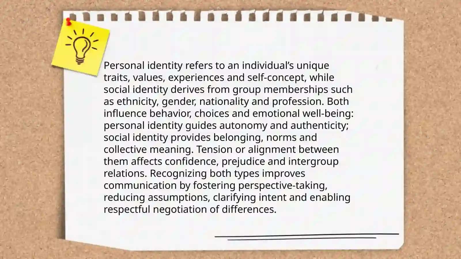 Identity and Communication 3