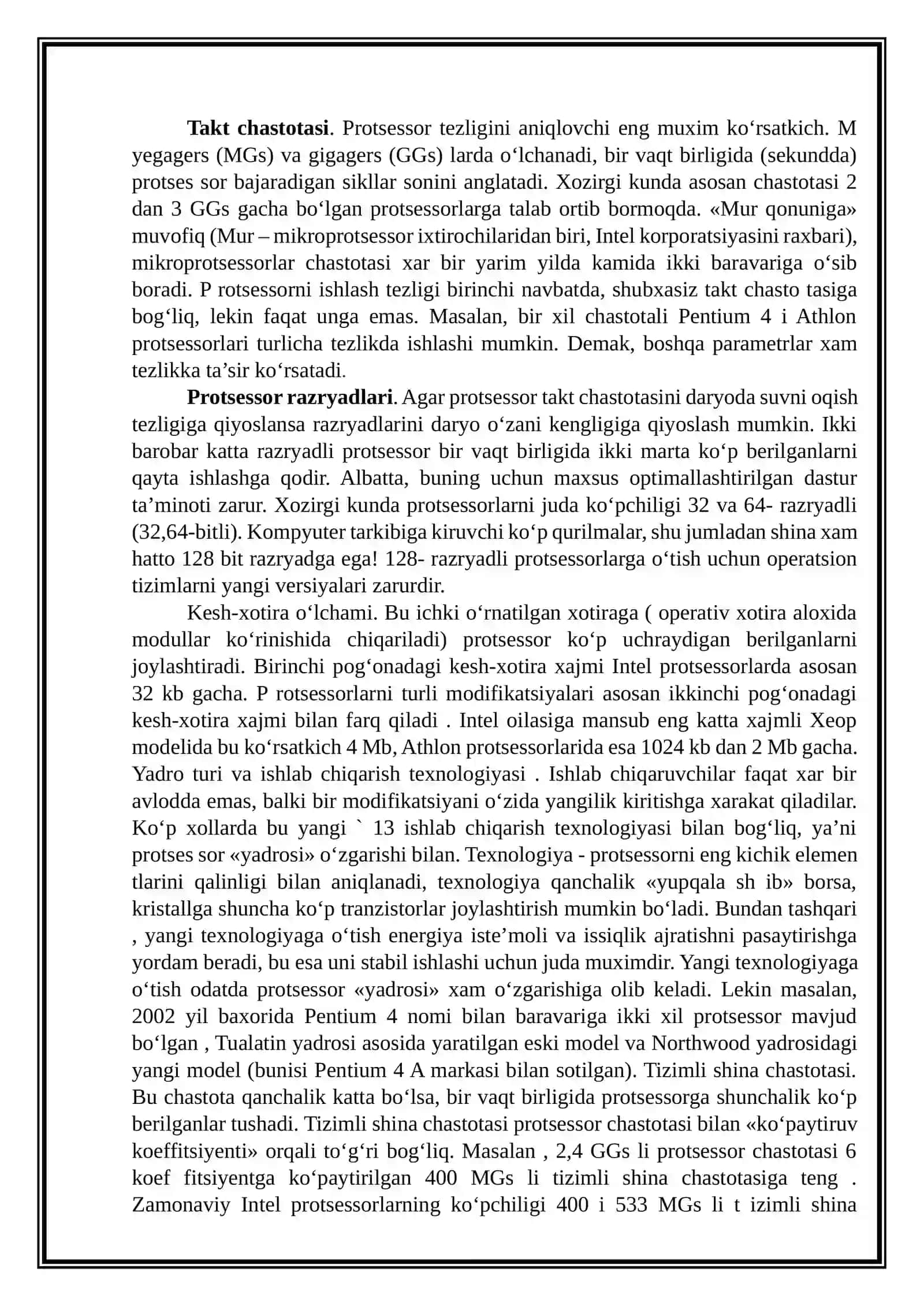 Zamonaviy intel protsessorlari 3