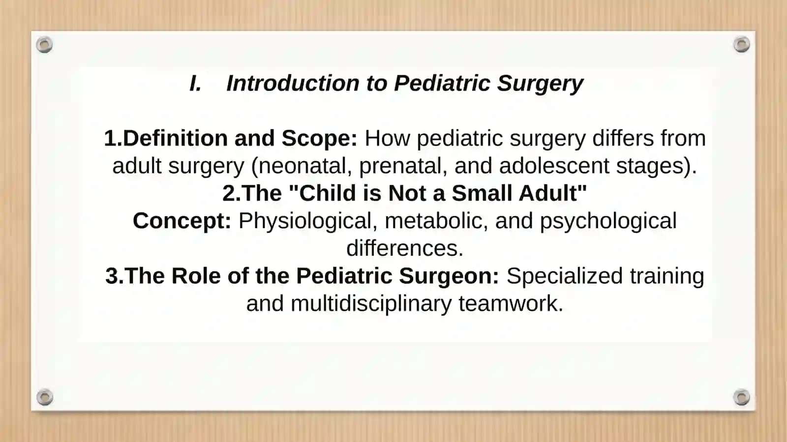 Common Pediatric Surgical Procedures and Medical Language 3