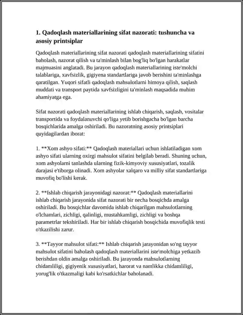QADOQLASH MATERIALLARINING SIFAT NAZORATI VASTANDARTLARI 3