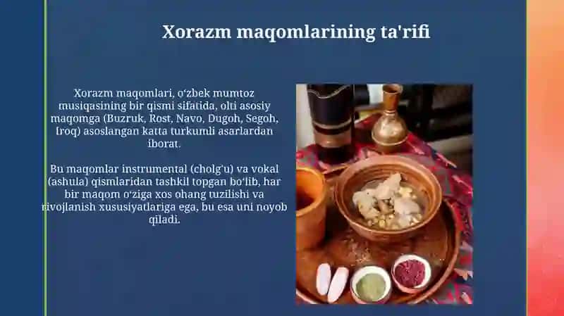 Xorazim maqomlar 3