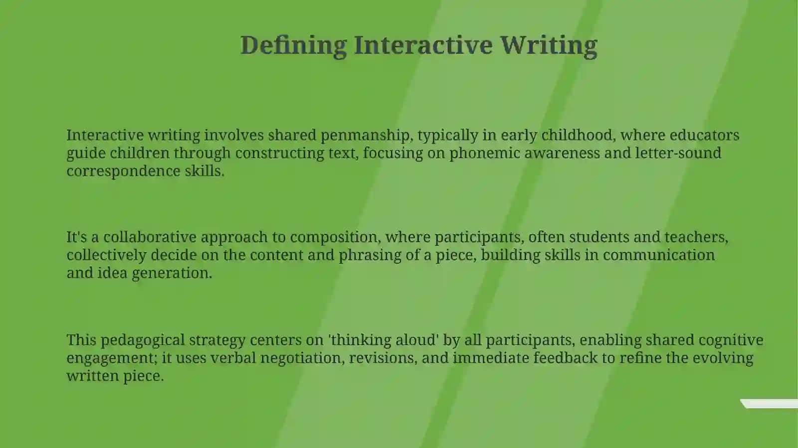 Interactive Writing Process 3
