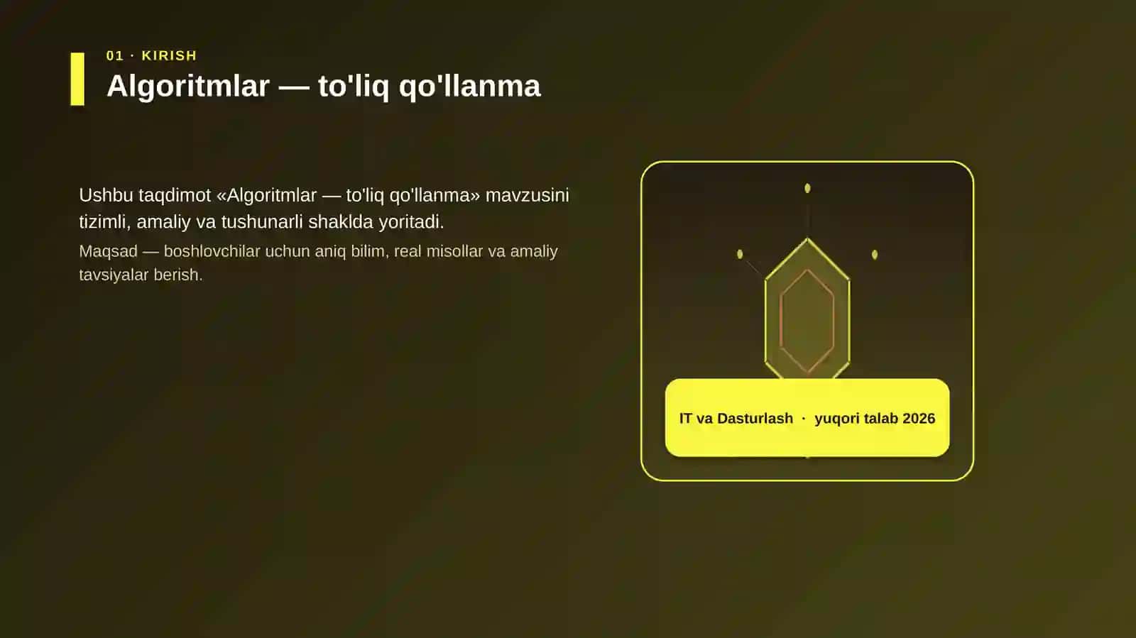 Algoritmlar — to'liq qo'llanma 3