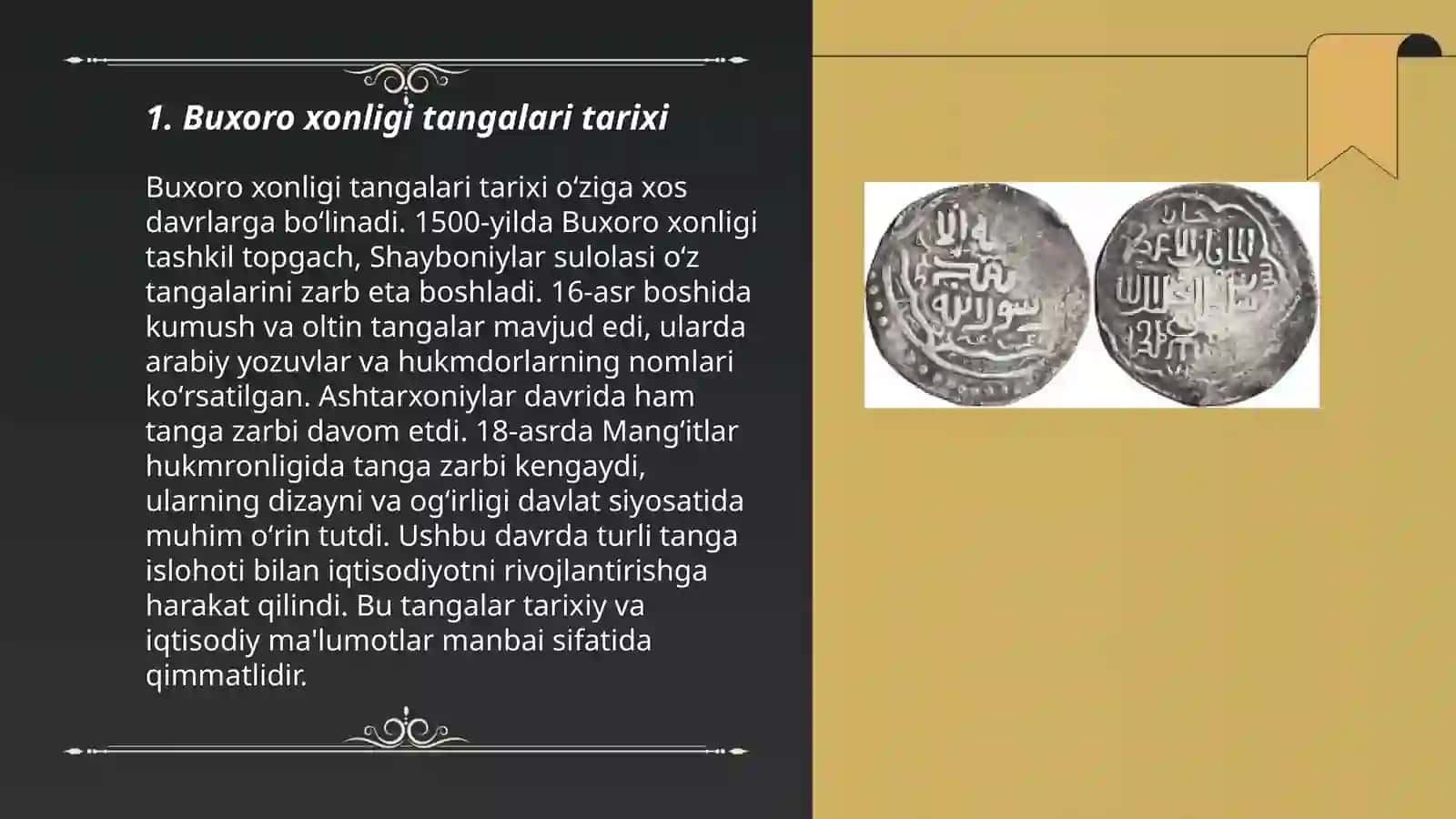 Buxoro xonligi tangalari 3