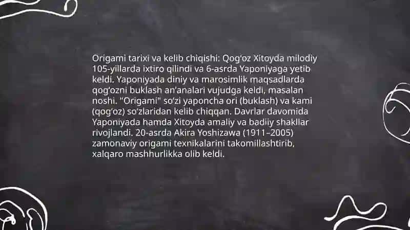 Origame tarixi 3