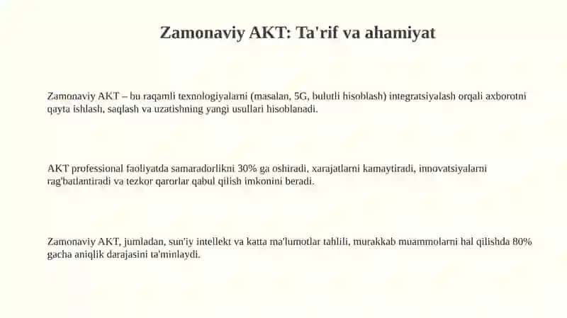 Zamonaviy AKT 3
