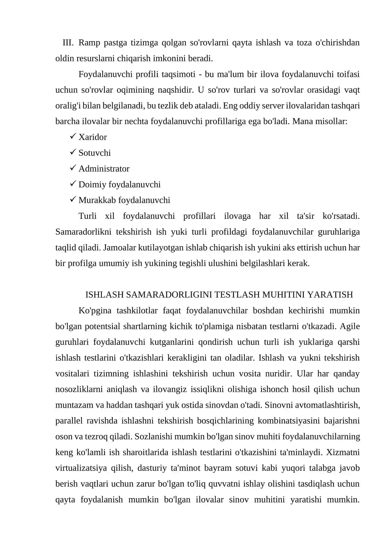 Ishlash samaradorligini testlash (performance testing) 3