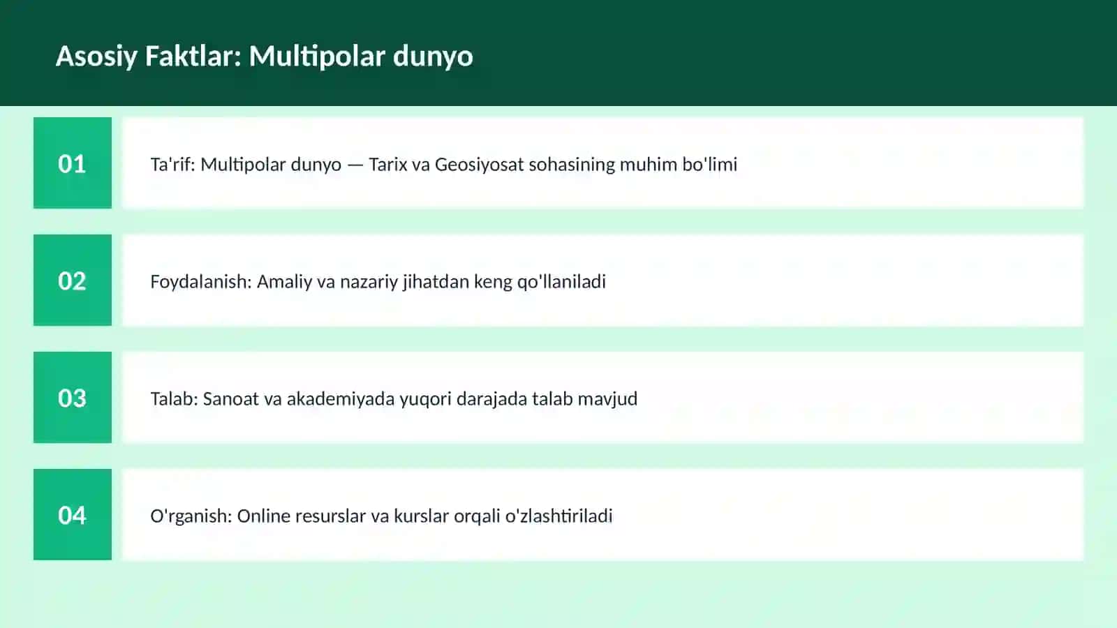 Multipolar dunyo 3