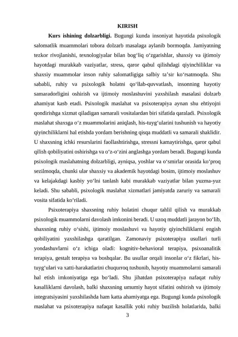 Psixologik maslahat va psixoterapiya 3