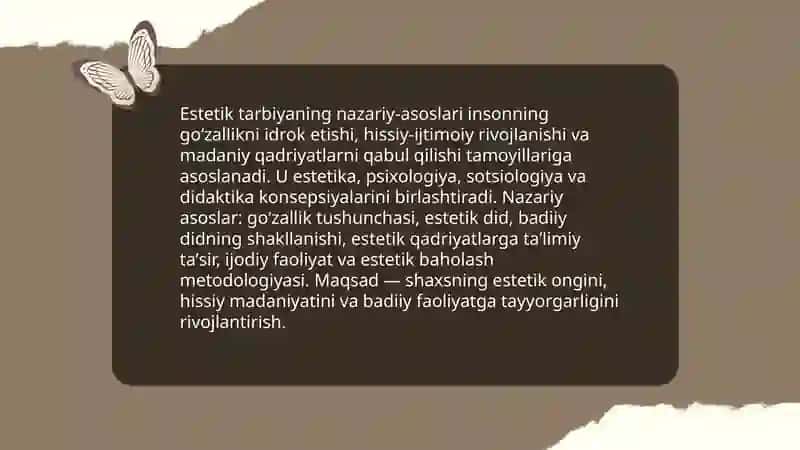Estetik tarbiya 3