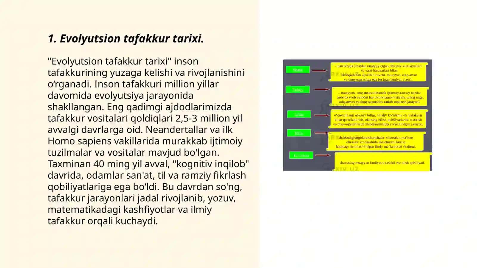 EVOLYUTSION G’OYALARNI RIVOJLANTIRISH 3