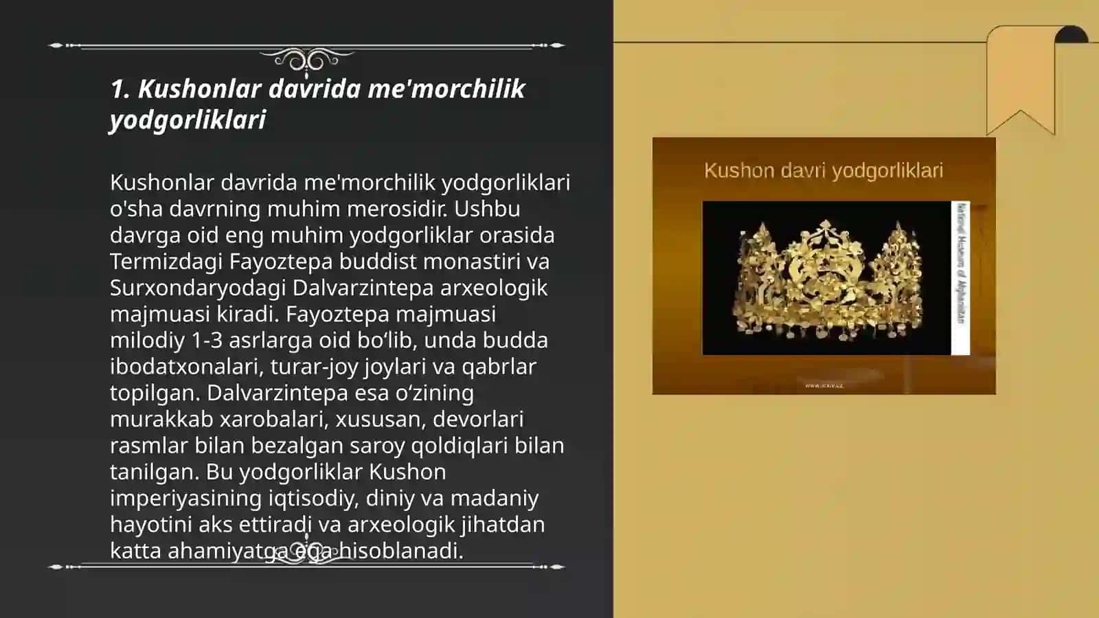 Kushonlar davrida me'morchilik yodgorliklari 3
