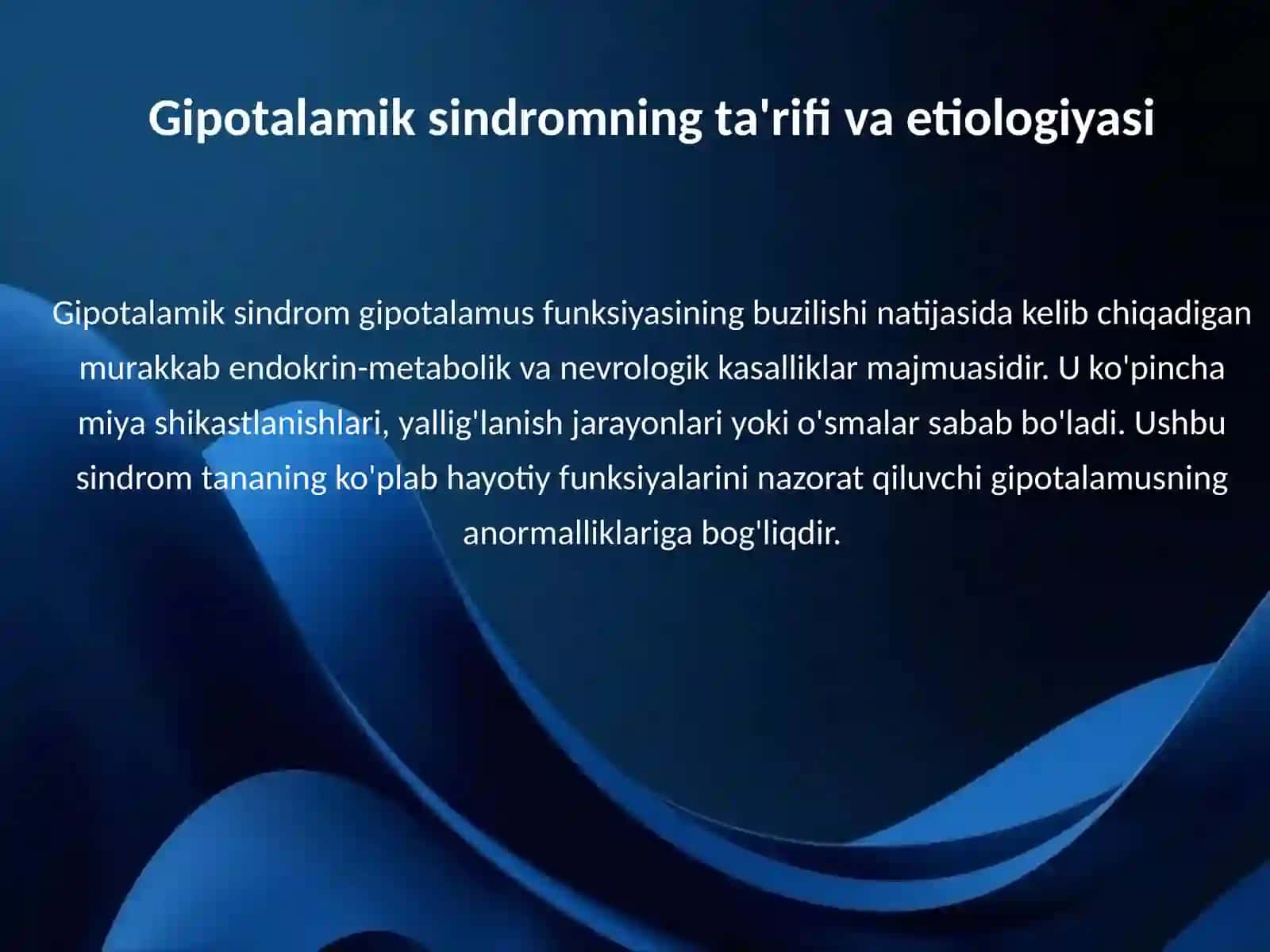 Gipotalamik sindrom 3